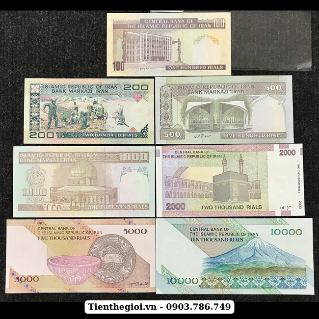 Bộ 7 tờ của Iran - BO000030